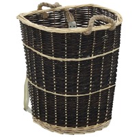  Firewood Backpack with Carrying Belts 57x51x69 cm Natural Willow