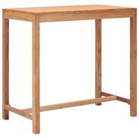  Garden Bar Table 110x60x105 cm Solid Teak Wood