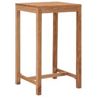  Garden Bar Table 60x60x105 cm Solid Teak Wood