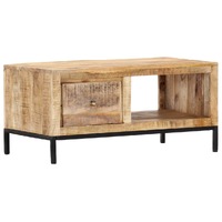  Coffee Table 88x50x42 cm Solid Mango Wood