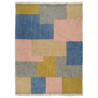  Handwoven Kilim Rug Cotton 120x180 cm Printed Multicolour