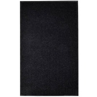  Door Mat Black 117x220 cm PVC