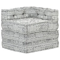  Modular Pouffe Light Grey Fabric