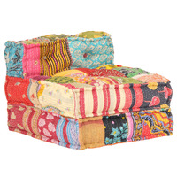  Modular Pouffe Patchwork Fabric