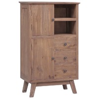  Highboard 60x30x100 cm Solid Teak Wood