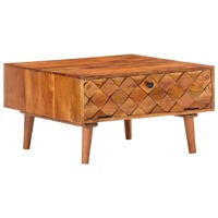  Coffee Table 68x68x38 cm Solid Acacia Wood