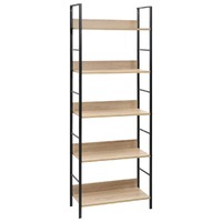  5-Layer Book Shelf Oak 60x27.6x158.5 cm Engineered Wood
