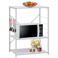  Microwave Cabinet White 60x39.6x79.5 cm Engineered Wood