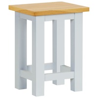  End Table 27x24x37 cm Solid Oak Wood