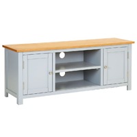 TV Cabinet 120x35x48 cm Solid Oak Wood