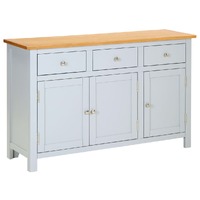  Sideboard 110x33.5x70 cm Solid Oak Wood