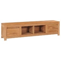  TV Cabinet 115x30x35 cm Solid Teak Wood