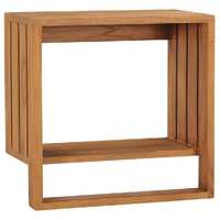  Wall-mounted Towel Rack 35x20x35 cm Solid Teak Wood