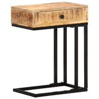 U-Shaped Side Table 45x30x61 cm Solid Mango Wood