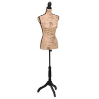 Ladies Bust Display Bust Brown Black Jute Female Dressmakers Dummy Mannequin Display