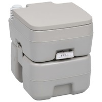  Portable Camping Toilet Grey 20+10 L