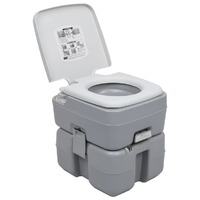  Portable Camping Toilet Grey 20+10 L