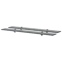  Floating Shelves 2 pcs Glass 90x20 cm 8 mm