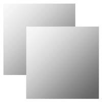  Wall Mirrors 2 pcs 50x50 cm Square Glass