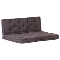  Pallet Floor Cushions 2 pcs Cotton Anthracite