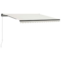  Manual Retractable Awning 400x300 cm Cream