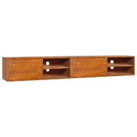  Wall-mounted TV Cabinet 180x30x30 cm Solid Teak Wood