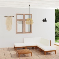  7 Piece Garden Lounge Set with Cushions Solid Acacia Wood