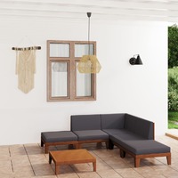  7 Piece Garden Lounge Set with Cushions Solid Acacia Wood