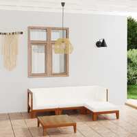  5 Piece Garden Lounge Set with Cushions Solid Acacia Wood