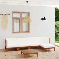  6 Piece Garden Lounge Set with Cushions Solid Acacia Wood