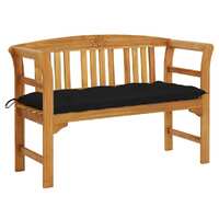  Garden Bench with Cushion 120 cm Solid Acacia Wood
