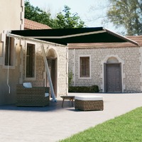 Freestanding Manual Retractable Awning 400x300 cm Anthracite