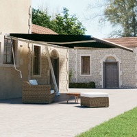  Freestanding Manual Retractable Awning 500x300 cm Anthracite