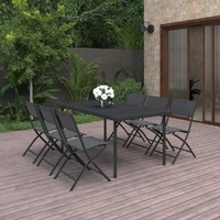  7 Piece Outdoor Dining Set Steel