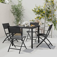  5 Piece Outdoor Dining Set Steel
