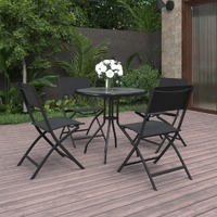  5 Piece Outdoor Dining Set Steel