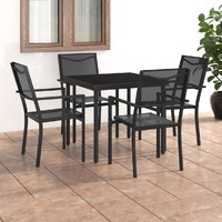  5 Piece Outdoor Dining Set Steel