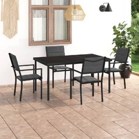  5 Piece Outdoor Dining Set Steel