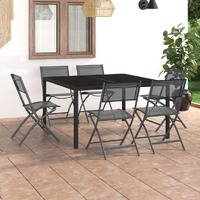  7 Piece Outdoor Dining Set Steel
