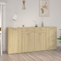  Sideboard Sonoma Oak 160x36x75 cm Engineered Wood