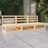  Garden 3-Seater Sofa Solid Wood Pine