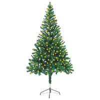  Artificial Pre-lit Christmas Tree with Stand 150 cm 380 Branches