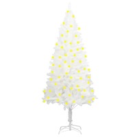  Artificial Pre-lit Christmas Tree White 120 cm