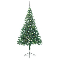  Artificial Pre-lit Christmas Tree with Ball Set 150 cm 380 Branches