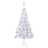 Artificial Pre-lit Christmas Tree with Ball Set 210 cm 910 Branches