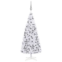  Artificial Pre-lit Christmas Tree with Ball Set LEDs 400 cm White