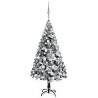  Artificial Pre-lit Christmas Tree with Ball Set Green 120 cm