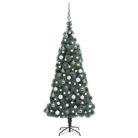  Artificial Christmas Tree LEDs&amp;Ball Set Green 120 cm PVC&amp;PE