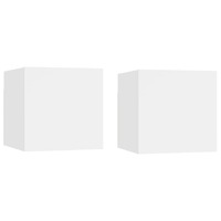  Bedside Cabinets 2 pcs White 30.5x30x30 cm Engineered Wood