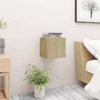  Bedside Cabinet Sonoma Oak 30.5x30x30 cm Engineered Wood